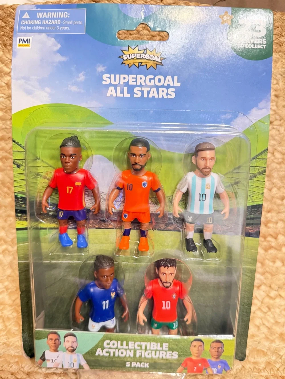 FIFA Supergoal All Stars Soccer 5 Figures Messi Williams Depay Olise Silva NEW